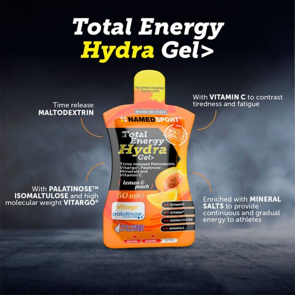 TOTAL ENERGY HYDRA GEL Lemon & Peach - 50ML - Imagen 2