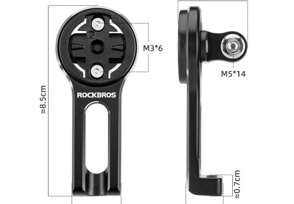 Soporte Rockbros Para GPS Para Stem G/W/B/Go Pro - Imagen 5