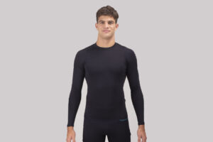 Remera Bamboo Men Negra Thermoskin